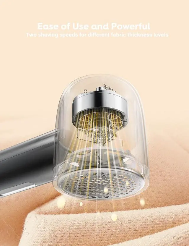 Alt view image 5 of 7 - Fabric Shaver, Electric Lint Remover Rechargeable, Lint Shaver, Sweater Shavers to Remove Pilling, Sweater Defuzzer, Depillers for Clothes, Furniture (Dark Grey)