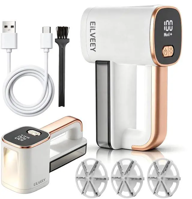 Main image of Electric Fabric Shaver Lint Remover with Light & 3 Extra Blades