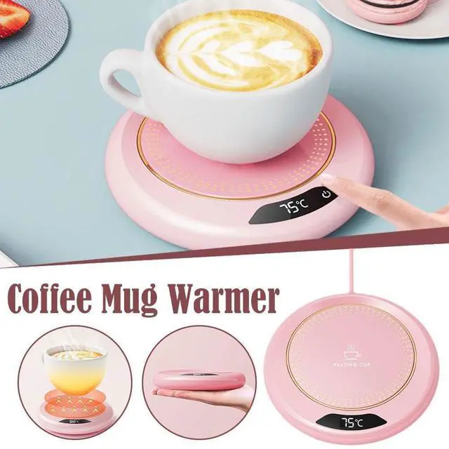 Alt view image 7 of 7 - Cup Warmer Coffee Mug Warmer Cordless Candle Warmer, USB Powered Heating Coaster with 3 Adjustable Heating Levels, Beverage Heater for Office Desk, Camping, Kitchen