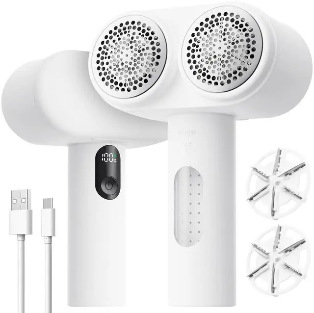 Main image of Fabric Shaver, 2-in-1 Electric Lint Remover & Build-in Lint Brush