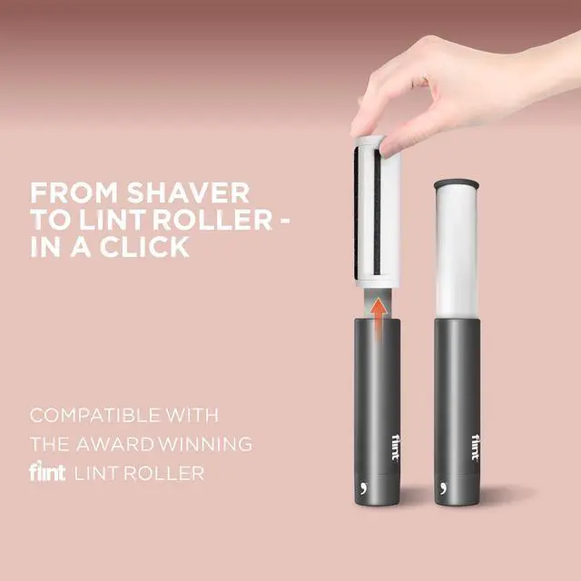 Alt view image 7 of 7 - All-in-One Fabric Shaver, Compact, Retractable & Travel-Friendly Fuzz Remover with 2 Fabric-Safe Care Surfaces, Lint Brush & Lint Roller, Ultimate Depiller for Clothes, Eco-Friendly