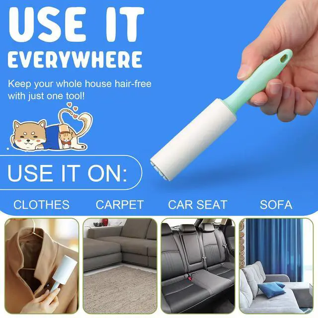 Alt view image 7 of 7 - 48 Pack Mini Lint Roller for Travel, 1440 Sheets 6'' Small Portable Lint Removers for Pet Hair, Clothes and Debris