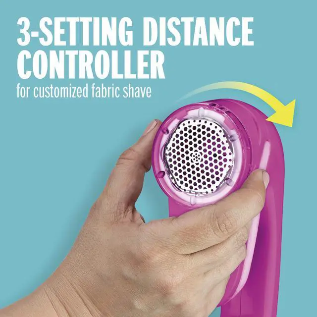 Alt view image 3 of 6 - Fabric Shaver and Lint Remover, Battery Operated Portable Fabric Shaver, Pink