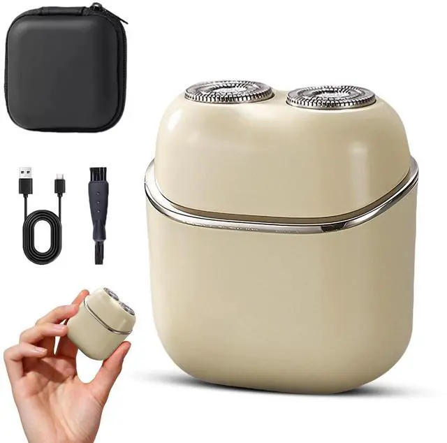 Main image of Mini Electric Shaver for Men and Women Dual Head Portable Razor