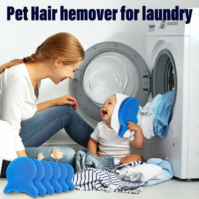 Alt view image 7 of 7 - Pet Hair Remover for Laundry, Reusable Dog & Cat Hair Remover Tool, Effectively Removes Pet Hair, Lint and Dander from Bedding and Clothing, Suitable for Washing Machines, Dryers 6PCS