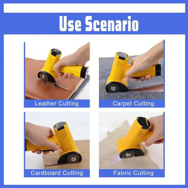 Alt view image 3 of 7 - Cordless Electric Scissors, Yellow