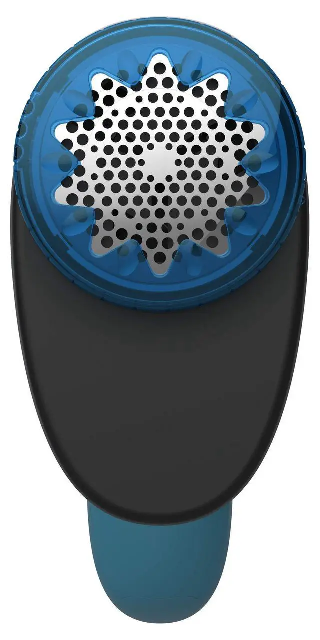 Alt view image 3 of 7 - JA1011 Portable Lint Remover Shaver with Adjustable Shave Height, Fabric Defuzzer, Blue