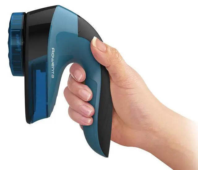 Alt view image 5 of 7 - JA1011 Portable Lint Remover Shaver with Adjustable Shave Height, Fabric Defuzzer, Blue