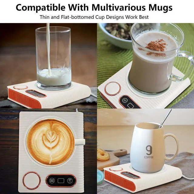 Alt view image 5 of 7 - 2-in-1 Mug Warmer with Warm Air Function, Coffee Cup & Candle Warmer for Desk, 100W Electric Beverage Warmer with Auto Shut-Off for Office