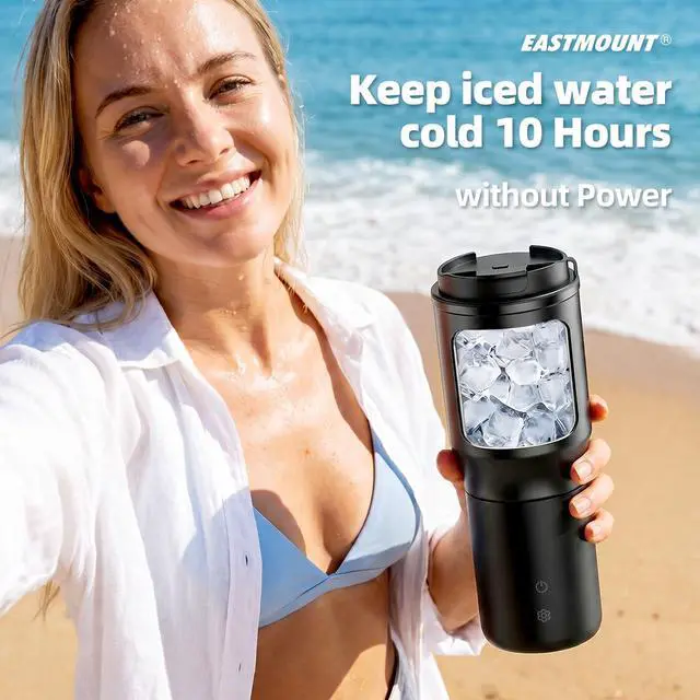 Alt view image 2 of 7 - Smart Temperature Controlled Mug,Heated Coffee Mug,16 Hours Battery Life,Vacuum Insulated Hot Beverage Warmer 15OZ,with LCD Display 90°F to 150°F