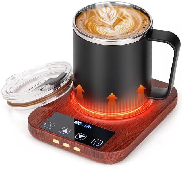 Main image of Mug Warmer, Cup Warmer for Desk with 15oz Coffee Mug, 36W Electric Coffee Cup Warmer with Auto Shut Off, 9 Temperature Setting Smart Cup Warmer for Heating Coffee, Milk, Beverage, Candle Jar