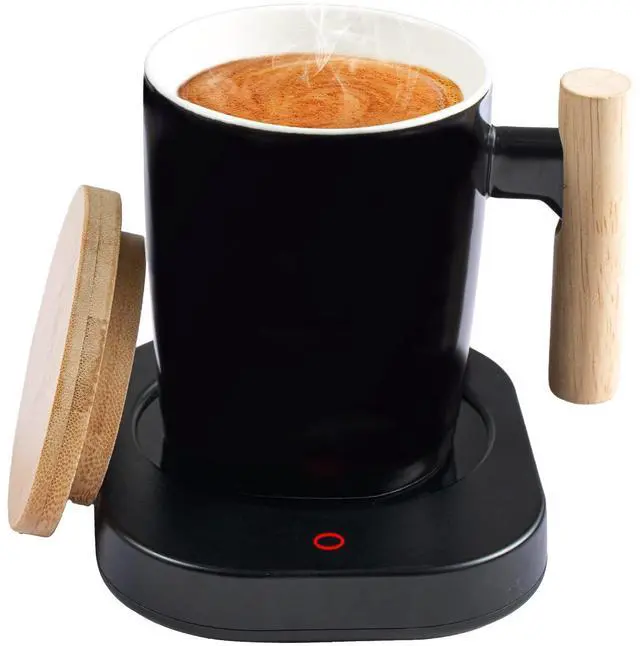 Main image of Coffee Warmer & Mug Set, Cup Heater for Desk Temperature Control and Smart Auto Shut Off, 14oz, Two temperatures