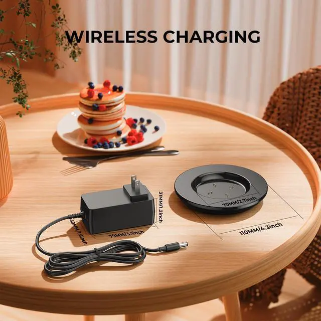 Alt view image 3 of 6 - Travel Mug Charging Coaster 2 Compatible with Temperature Control Smart Travel Mug 2+ Power Cord Charger Dock Base for Wireless Warmer Cup Accessories