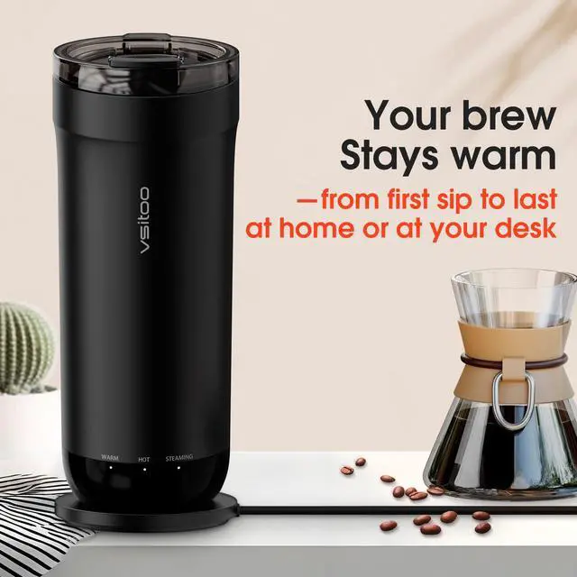 Alt view image 3 of 7 - S5 16oz Self Heating Travel Mug, Car & Desktop Charging Included