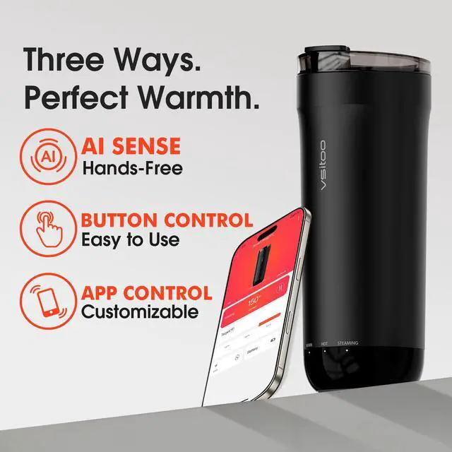 Alt view image 6 of 7 - S5 16oz Self Heating Travel Mug, Car & Desktop Charging Included