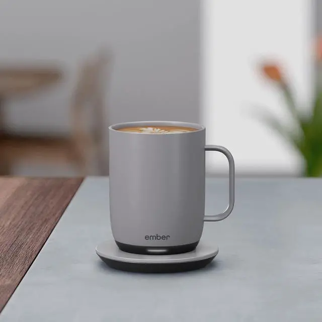 Alt view image 2 of 7 - Temperature Control Smart Mug 2, 14 Oz, App-Controlled Heated Coffee Mug with 80 Min Battery Life and Improved Design, GrayModel