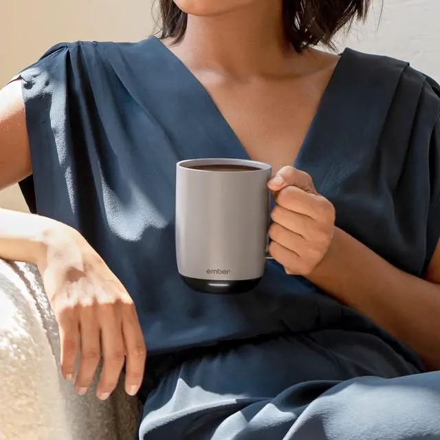 Alt view image 6 of 7 - Temperature Control Smart Mug 2, 14 Oz, App-Controlled Heated Coffee Mug with 80 Min Battery Life and Improved Design, GrayModel