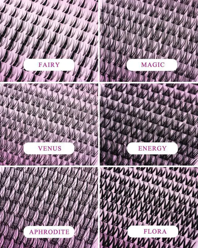 Alt view image 7 of 7 - Venus Lash Clusters Kit Short 8-14mm Wispy Natural Cluster Lashes Kit Fake Lashes Eyelash Clusters Kit DIY Individual Eyelash Extension Kit with 0.03mm Ultra-Thin Invisible Wide Lash Band