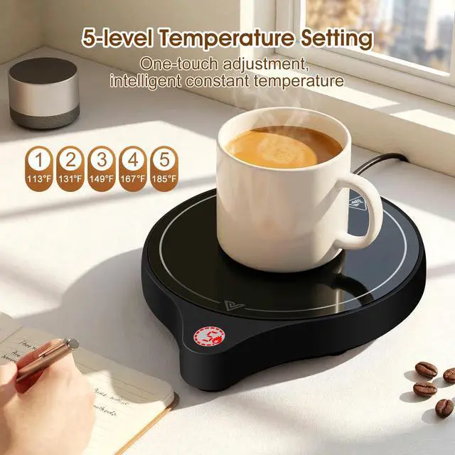 Alt view image 5 of 7 - Coffee Mug Warmer, 5 Temp Mini Hot Plate, Gravity Sensing