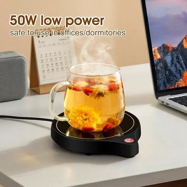 Alt view image 7 of 7 - Coffee Mug Warmer, 5 Temp Mini Hot Plate, Gravity Sensing