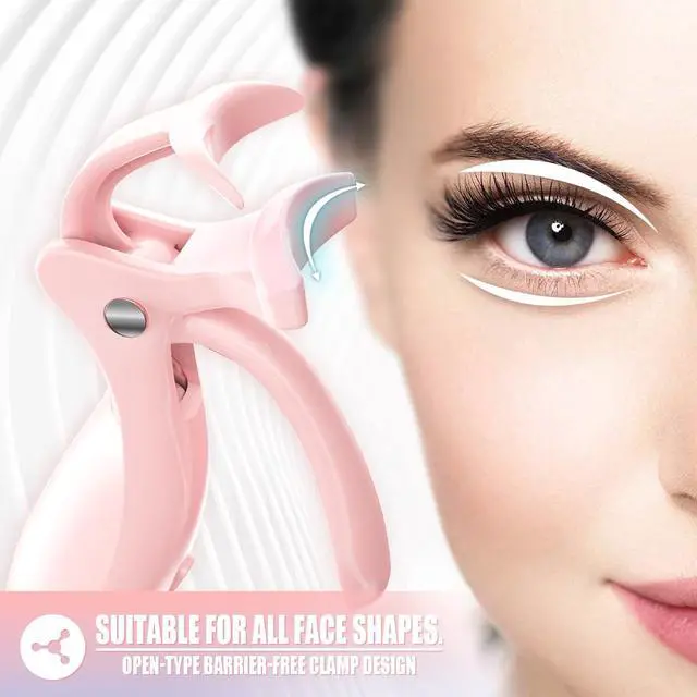 Alt view image 7 of 7 - Heated Eyelash Curler for Women,Fast Heat up,Electric Eyelash Curler with Color-Changing Silicone Pad & Overlay Heating, USB-C Rechargeable,2 Temperature Control,Long-Lasting Lash Curler