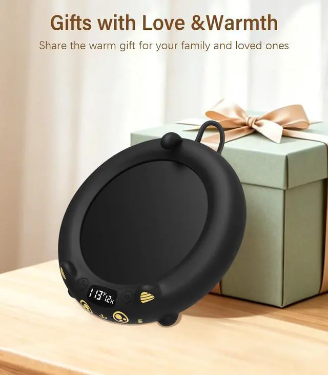 Alt view image 7 of 7 - Coffee Mug Warmer, Cup Warmer for Desk with Temperature Display, 2-12Hrs Auto Shut Off & 4 Temp Settings, Smart Electric Mug Heater for Beverages, Candle, Milk & Tea, Ideal Gifts