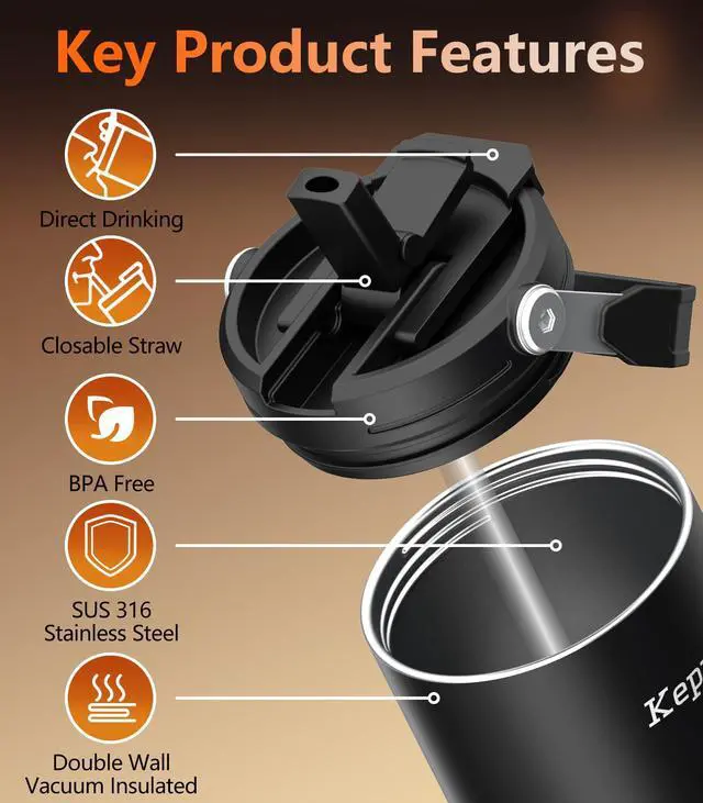Alt view image 6 of 7 - Heated Coffee Mug Rechargeable T3, 20oz Self-Heating Travel Mug for Coffee with 1 Precise Temperature Control & App, Portable Cup Warmer for Outdoor & Car (Fits Cup Holders)