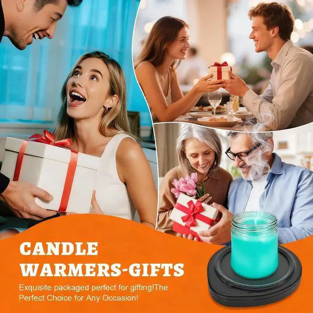 Alt view image 6 of 7 - Candle Warmer and Mug Warmers with Timer, Safely Releases Scents Without a Flame, Melt The Candle Quickly, Enjoy Your Warm Coffee Tea Milk Beverage. Gifts for Festival Birthday Women Men Mom Dad