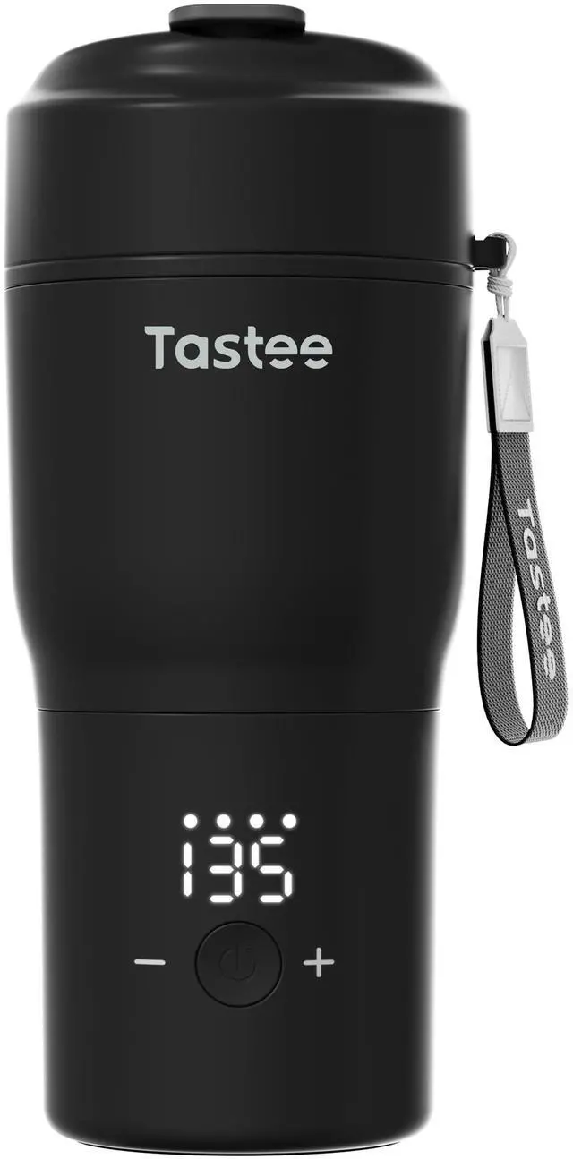 Main image of Heated Coffee Mug 12oz Portable Travel Mug with 1 Precise Temperature Control, 8-Hour Heat Retention, 30W Fast Charging, Leak-Proof, Wide Mouth, Gift-Ready for Office, Home & Outdoor(Black)