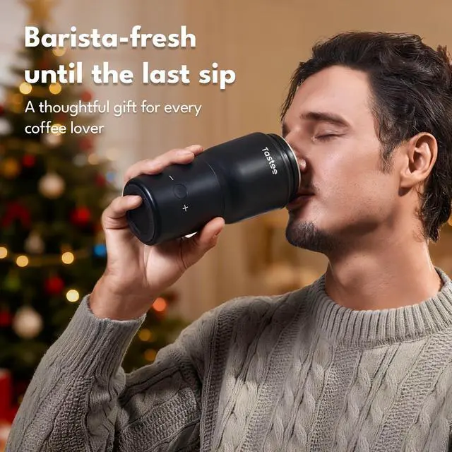 Alt view image 3 of 7 - Heated Coffee Mug 12oz Portable Travel Mug with 1 Precise Temperature Control, 8-Hour Heat Retention, 30W Fast Charging, Leak-Proof, Wide Mouth, Gift-Ready for Office, Home & Outdoor(Black)