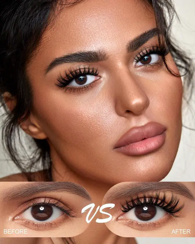 Alt view image 3 of 7 - Flora Lash Clusters Kit Short 8-14mm Wispy Eyelashes Cluster Extension Kit Individual DIY False Lash Extension Spiky Cat Eye Lashes Fake Eyelashes Clusters with 0.03mm Ultra-Thin Wide Band