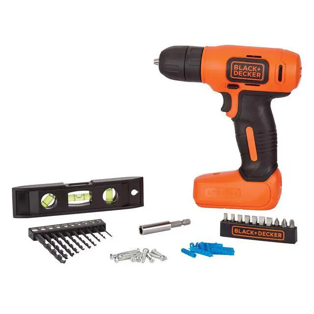 Main image of 8V MAX* Cordless Drill + 43 pc. Home Decor Project Kit (BDCD8HDPK)