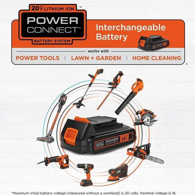 Alt view image 7 of 7 - 20V MAX POWERCONNECT Power Drill Cordless Drill Driver Electric Screwdriver with 30 Piece Bit Set, Battery and Charger Included (LD120VA)