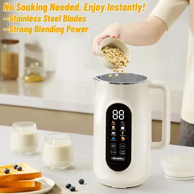 Main image of 10 in 1 Nut Milk Maker Machine, 42oz Soy Milk Maker with LED Panel