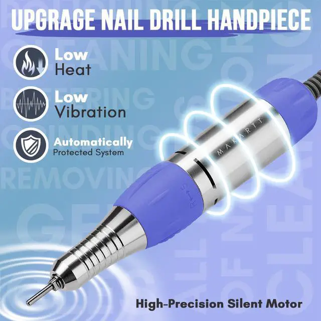 Alt view image 2 of 7 - Nail Drill Electric Nail File JD700 Nail Drills for Acrylic Nails Professional 30000RPM Manicure Tools Nail Stuff Acrylic Nail Drill for Nail Dip Kit Acrylic Powder Poly Nail Gel B-01