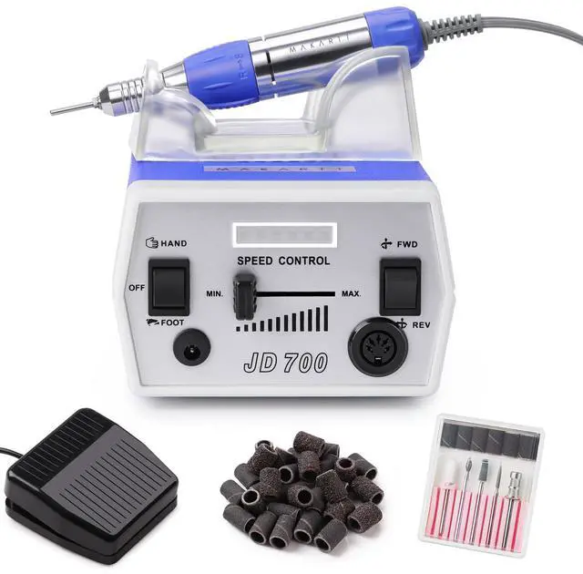 Main image of Nail Drill Electric Nail File JD700 Nail Drills for Acrylic Nails Professional 30000RPM Manicure Tools Nail Stuff Acrylic Nail Drill for Nail Dip Kit Acrylic Powder Poly Nail Gel B-01
