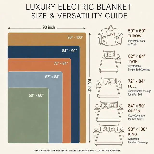 Alt view image 7 of 7 - Heated Electric Blanket Throw 50''x60'' - Fast Tie-Dye Heating Blanket, Washable Heat Blanket 10 Heating Settings, 8h Timer Auto Off & Heated Protection, Soft Flannel & Sherpa Material
