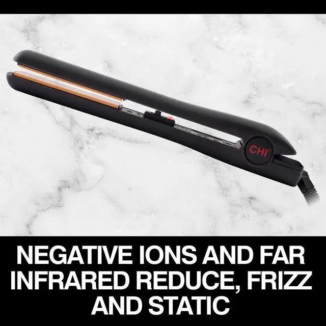 Alt view image 2 of 5 - Tourmaline Ceramic Series Flat Iron, Hair Straightener for Silky, Smooth Hair, 392°F Maximum Temperature, 1" Iron