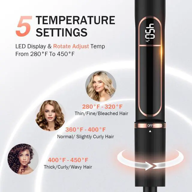 Alt view image 2 of 7 - Flat Iron Hair Straightener, 1 Inch Titanium Plates Hair Straightener with 15S Heat-up, Professional MCH Ceramic Negative Ion Hair Iron Dual Voltage for Women Hair with Auto Shut-Off