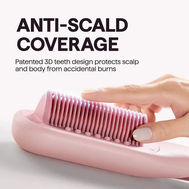 Alt view image 6 of 6 - Pro Steam Hair Straightener Brush Steamline Pro Straightener Brush