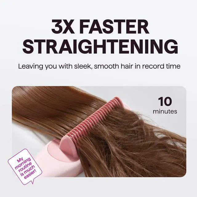 Alt view image 3 of 6 - Pro Steam Hair Straightener Brush Steamline Pro Straightener Brush