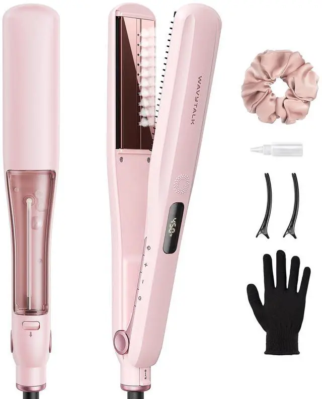 Main image of Steam Hair Straightener 1.38'' with Detachable Comb for Silk Press