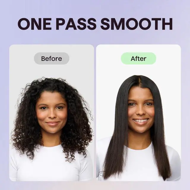 Alt view image 3 of 7 - Steam Hair Straightener 1.38'' with Detachable Comb for Silk Press