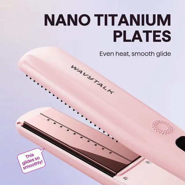 Alt view image 5 of 7 - Steam Hair Straightener 1.38'' with Detachable Comb for Silk Press