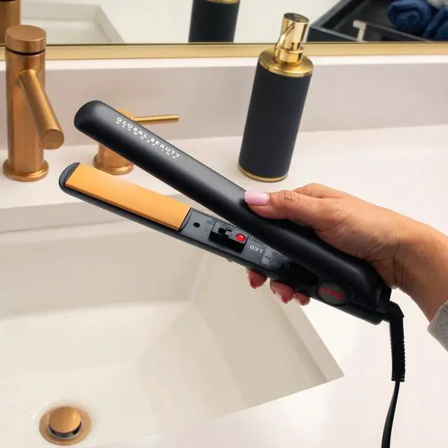 Alt view image 4 of 7 - Original 1" Ceramic Hair Straightener Flat Iron for Styling, Advanced Ceramic Technology for Frizz-Free Smooth Shine, Floating Plates for Easy Glide, Analog On/Off Switch, Salon-Quality Results