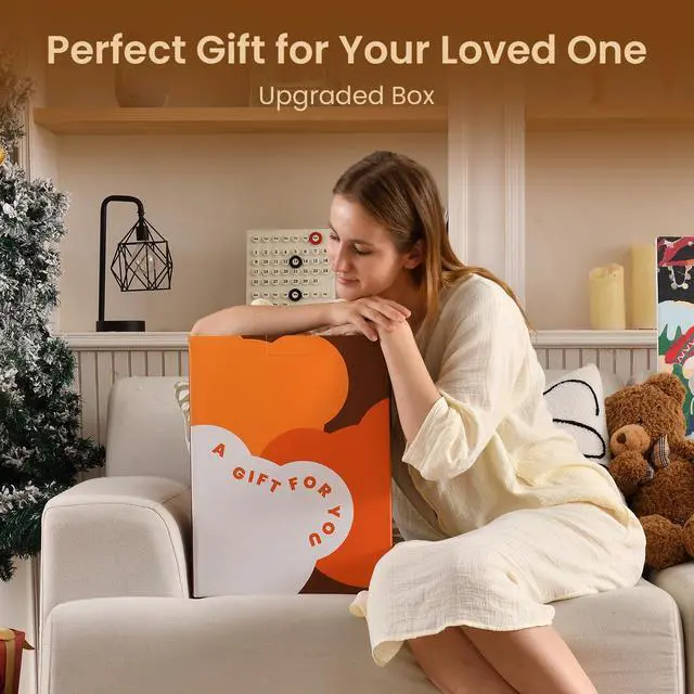 Alt view image 6 of 7 - Electric Blanket Full Size 77" x 84", 10 Heat Settings Heated Blanket, 1-12 Hour Auto Shut-Off, Faux Fur & Sherpa Dual-Sided Heating Blanket, Machine Washable, Gift-Ready Elegant Packaging