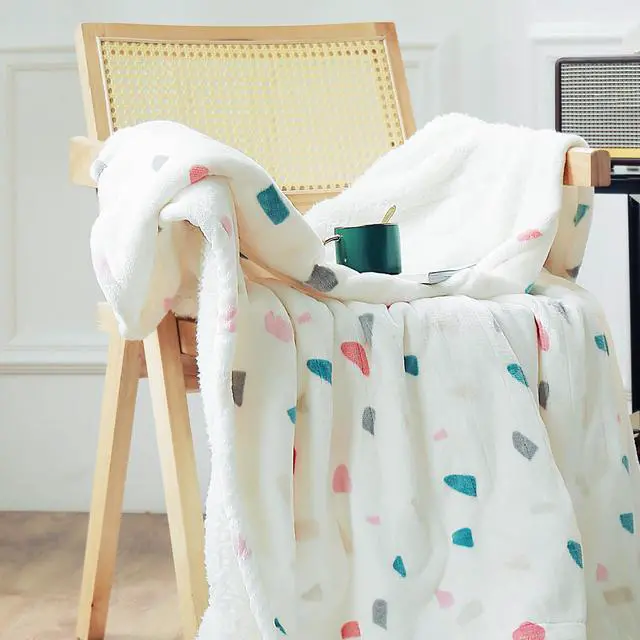 Alt view image 6 of 7 - Heated Blanket Throw 50"x60" - Machine Washable Electric Throw Blanket Printed Heated Throw Blanket with ETL & FCC Certification 4 Heating Levels 3 Hours Auto-Off Overheat Protection (Stone)
