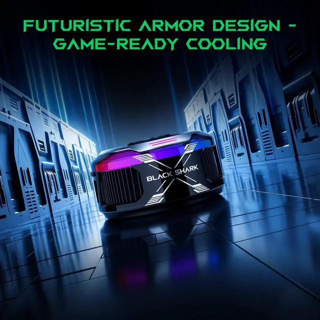 Alt view image 4 of 7 - Magnetic Phone Cooler 6 Pro Smart Display, Magnetic Ring Plate, Addressable RGB LEDs, App-Controlled Cooling Fan for iPhone MagSafe, Android & iPad Gaming, Streaming & Photography