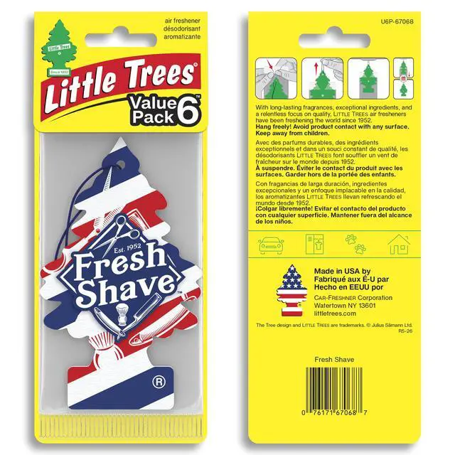 Alt view image 2 of 7 - Car Air Freshener | Hanging Tree Provides Long Lasting Scent for Auto and Home | 24 Air Fresheners |Fresh Shave