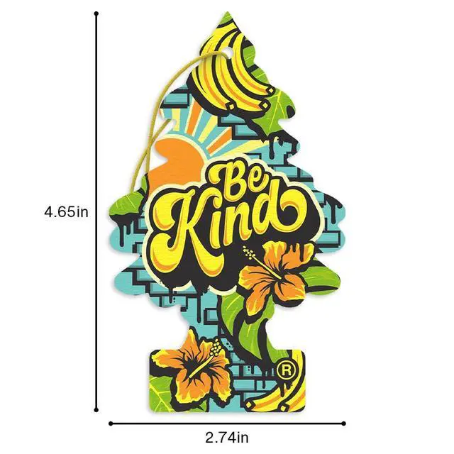 Alt view image 6 of 7 - Car Air Freshener | Hanging Tree Provides Long Lasting Scent for Auto and Home | 24 Air Fresheners |Be Kind